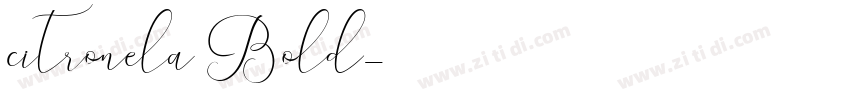 citronela Bold字体转换